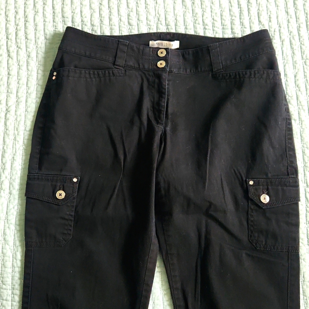 White House Black Market Black Cropped Jeans 6